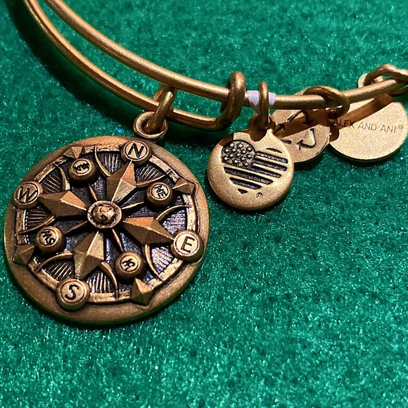 Alex and Ani Compass Charm Bracelet - Picture 1 of 4